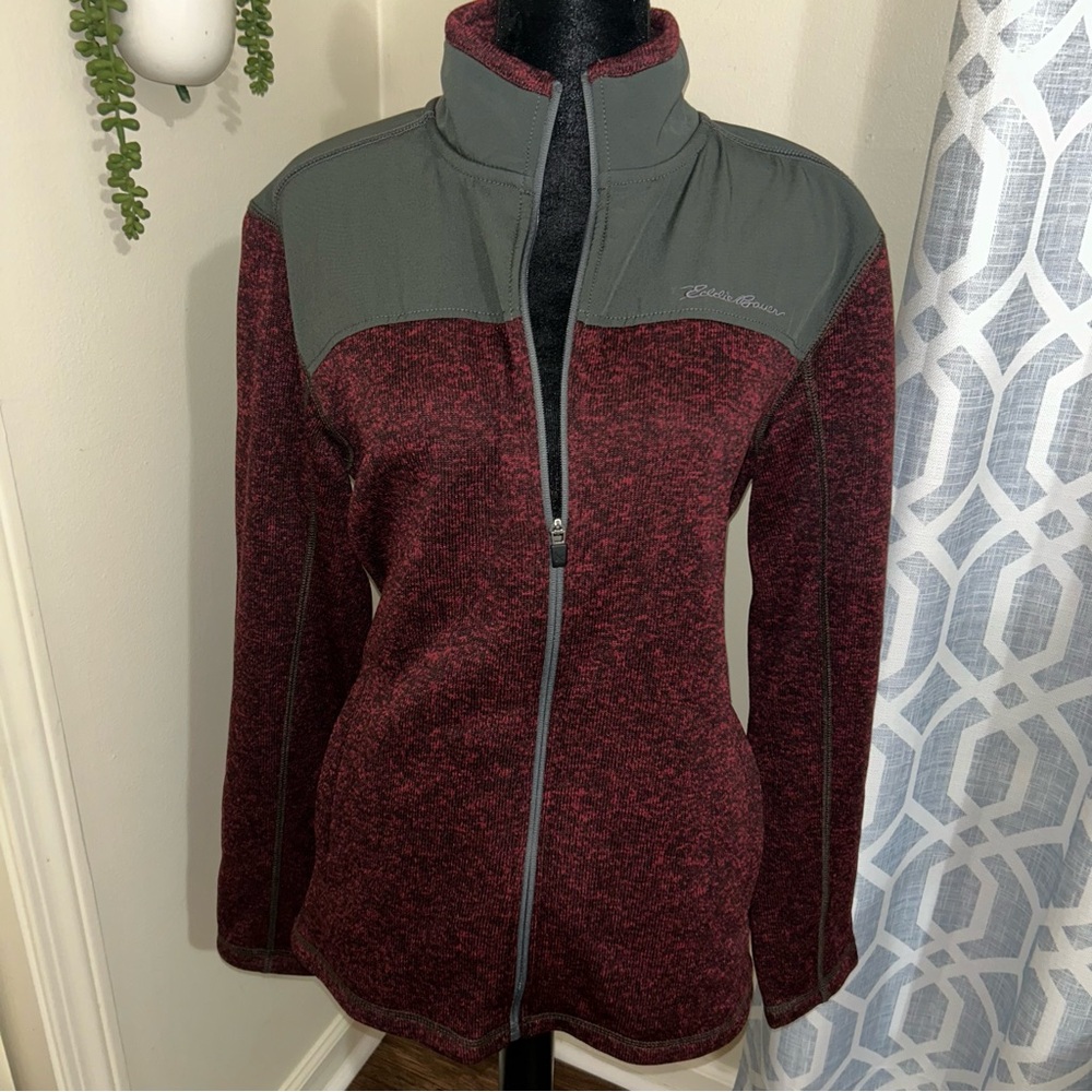 Eddie Bauer Women's Red and Gray Jacket